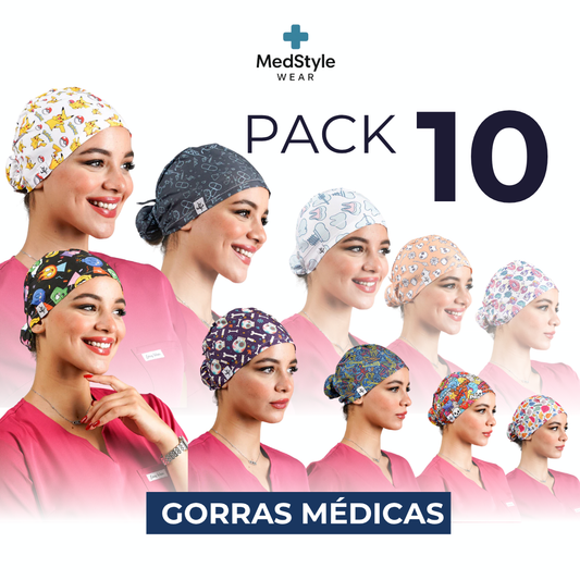 Pack 10 Gorras Médicas - Mujer