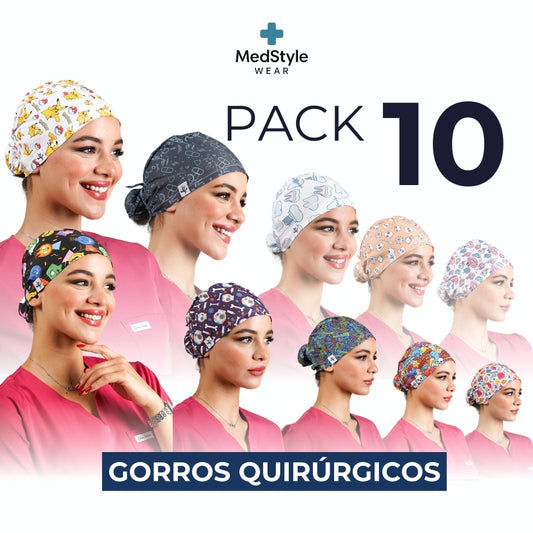 Pack 10 Gorras Médicas - Mujer